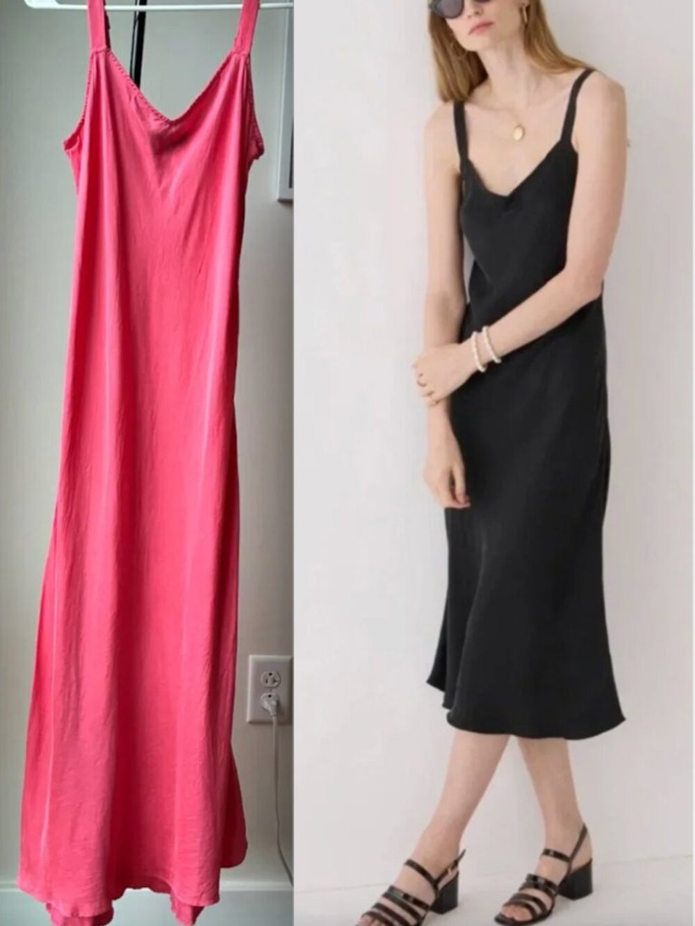 J. Crew Pink Gwyneth V-Neck Slip Dress in Cupro Blend - Size 2